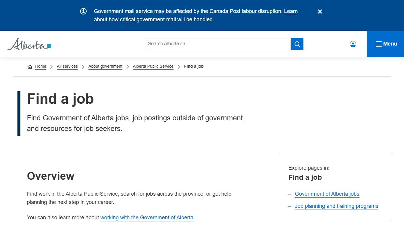 Find a job | Alberta.ca